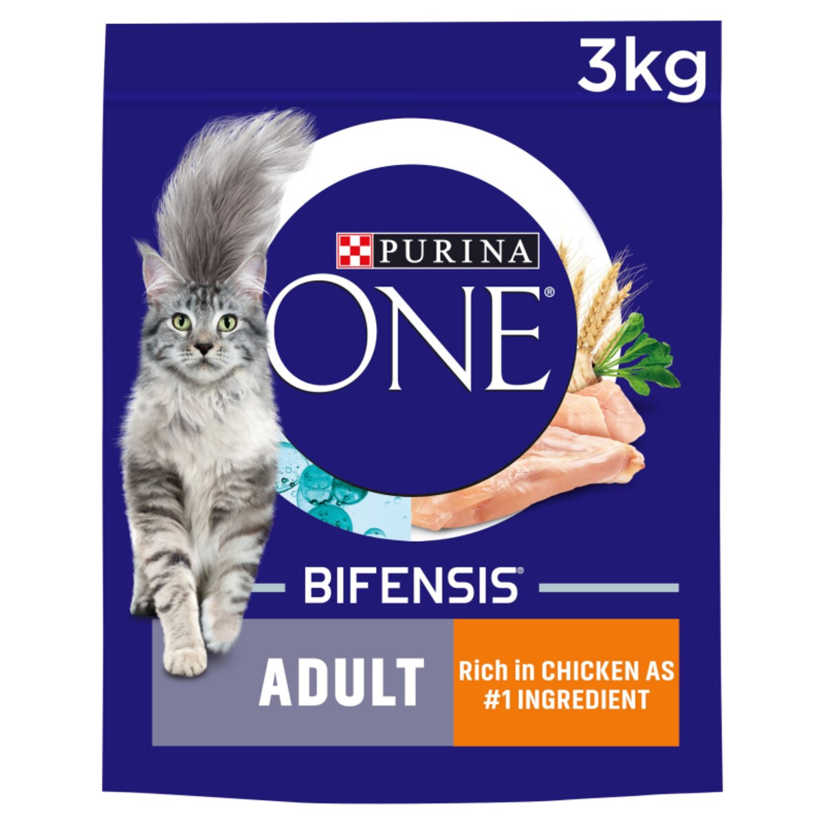 Purina ONE Adult Chicken Dry Cat 3kg➠Next Day Delivery by 7pm